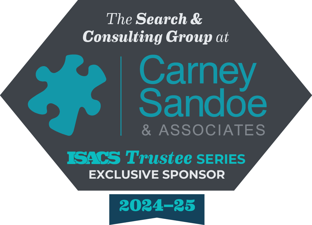 Carney Sandoe Exclusive SponsorISACS NYSAIS Trustee Series